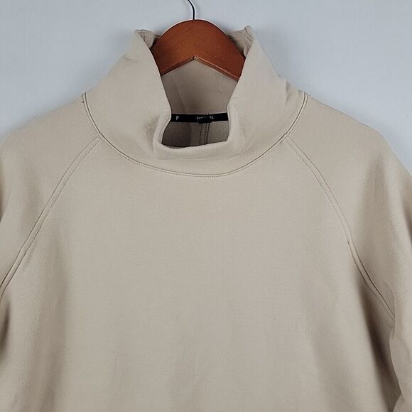 Public Rec Luxe Fleece Crop Sweatshirt Womens Large High Neck Pullover Pockets - Picture 2 of 10